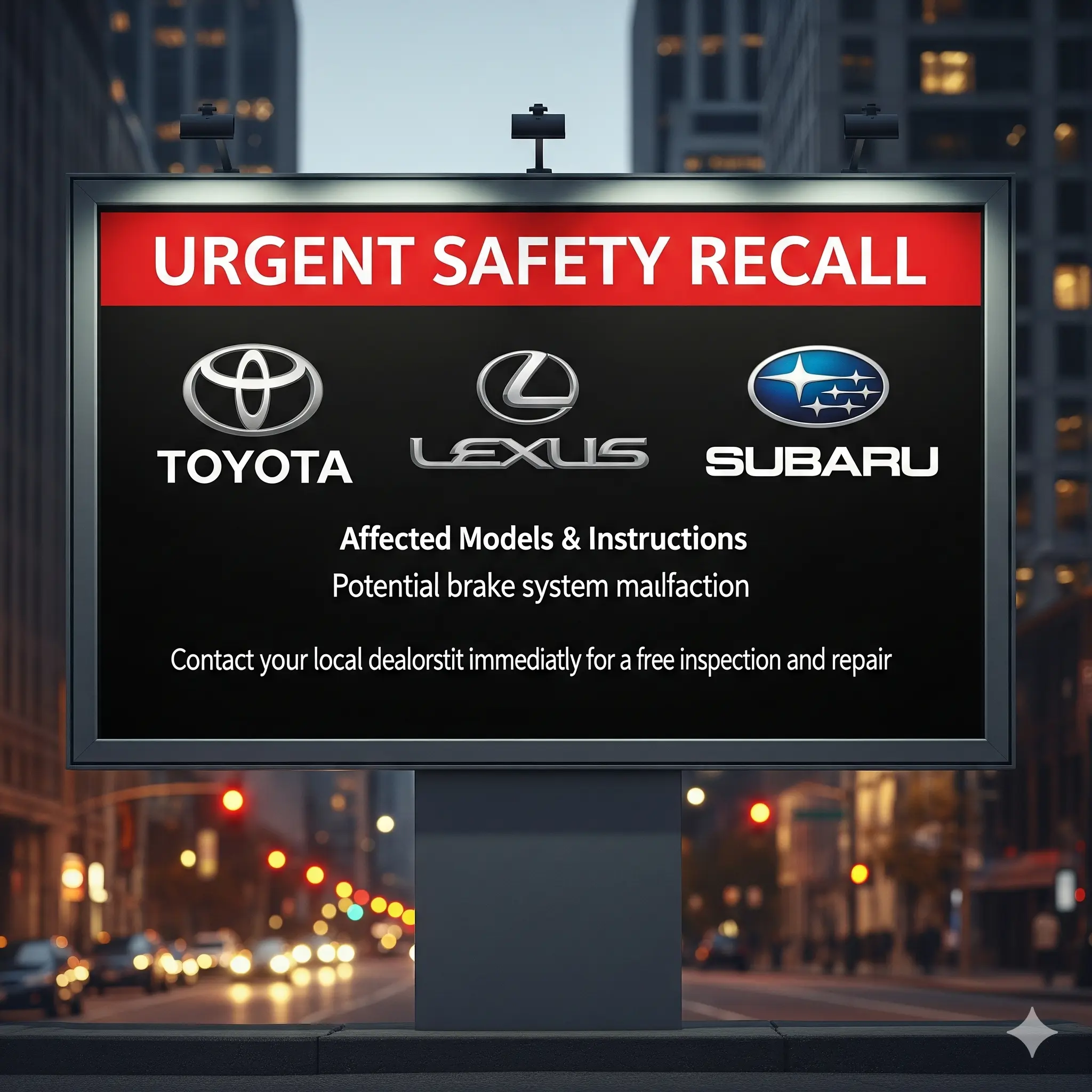 Toyota Lexus Subaru Recall — Full Owner Guide