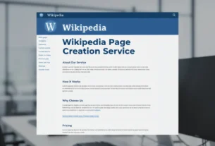 Wikipedia Page Creation Service