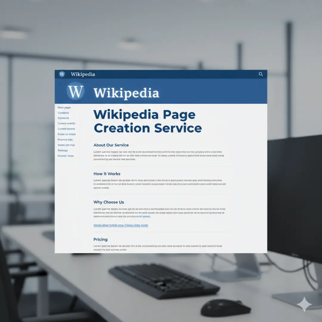 Wikipedia Page Creation Service